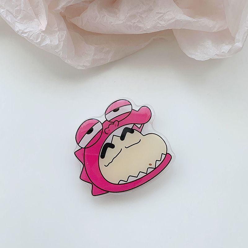 Mobile Phone Airbag Holder Cute Cartoon Crayon Small New Stretchable Adhesive Style Lazy Binge Watching Tool Portable Handheld
