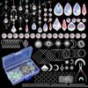 DIY Wind Chime Crystal Sun Catcher Jewelry Ornaments Accessories Rainbow Maker Prism Ball Charm Decoration Material Parts