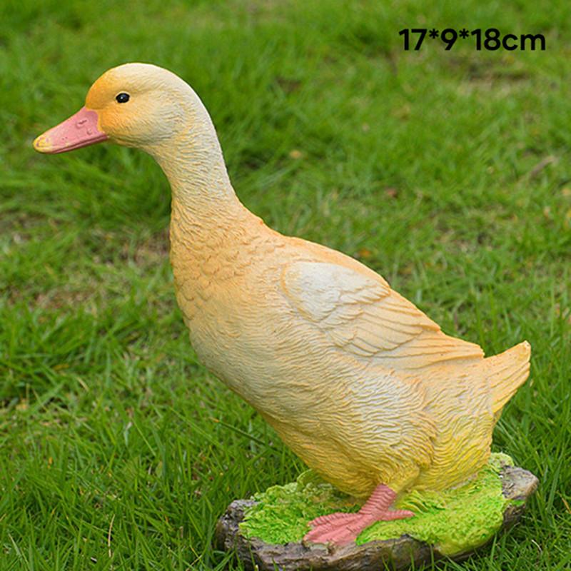 Cute Resin Duck Figures Garden Decoration Outdoor Statue Yard Decoration for Pool Home Garden Pool Pond Home Decoration Gift