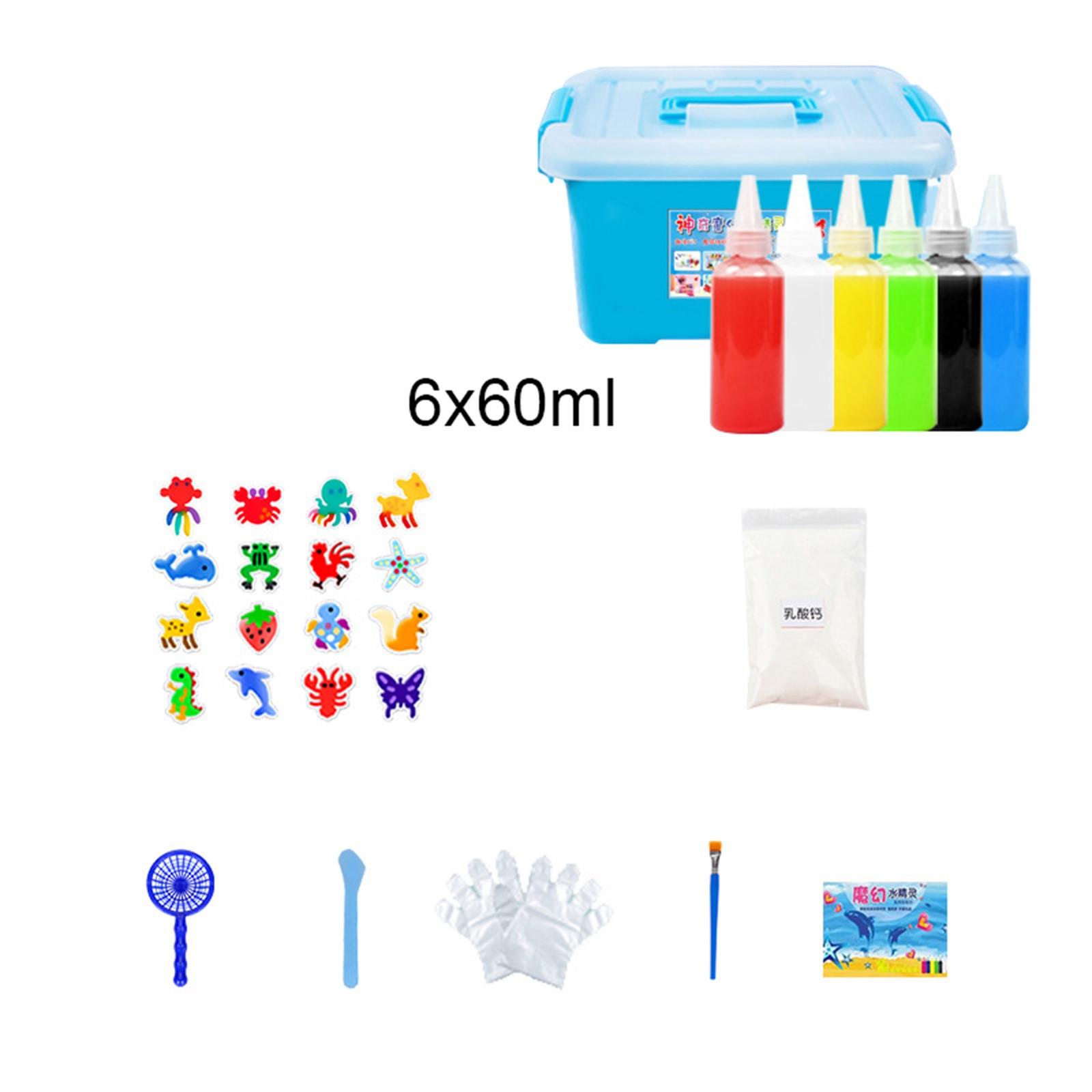 

Детские игрушки Ocean DIY Colloid Toys Набор для самостоятельного изготовления детских игрушек с раствором Детские игрушки Ocean Enlightenment Toys Детские развивающие игрушки 60 мл One Size