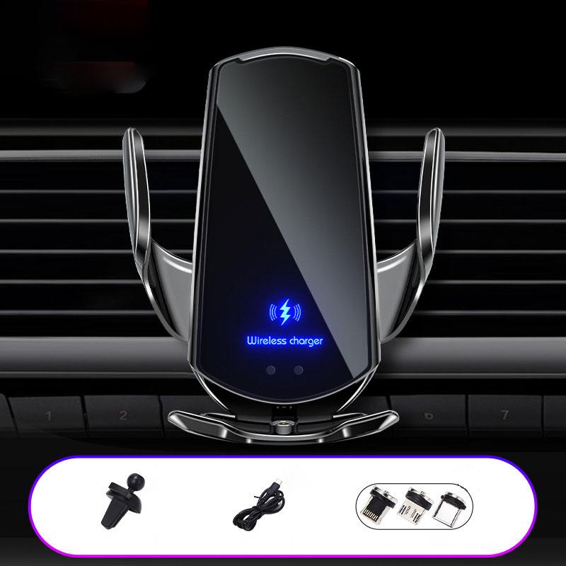 

Fast Wireless Car Charger 36V USB-C Magnetic Suction Air Vent Mount with Infrared Induction чёрный