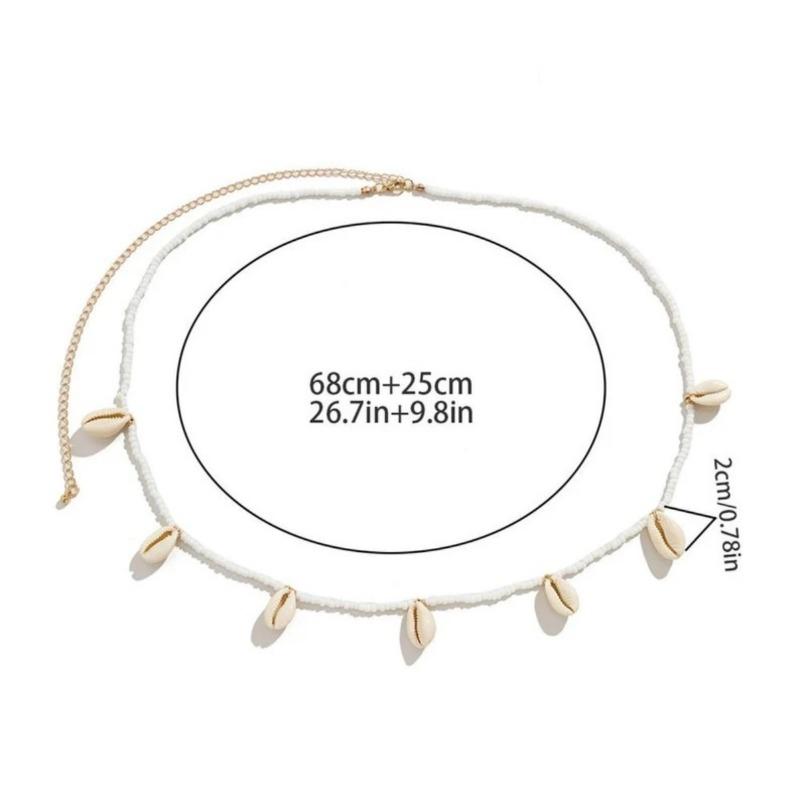 Bohemian Style Waist Chain Sea Star Imitation Pearl Shell Waist Belts Trendy Summer Beach Sexy Body Chains for Women Girls