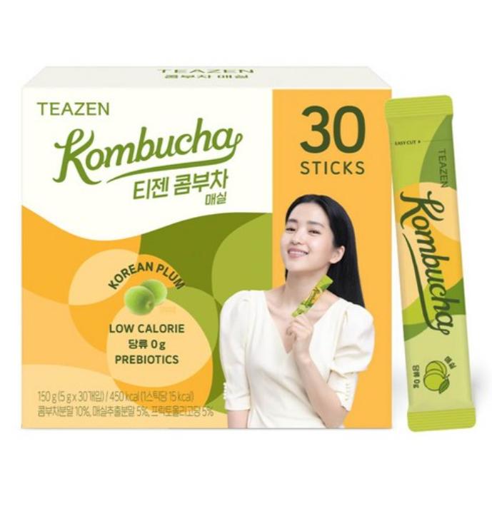 Teazen Kombucha Powder 5g × 30 Sachets (Flavor Options)