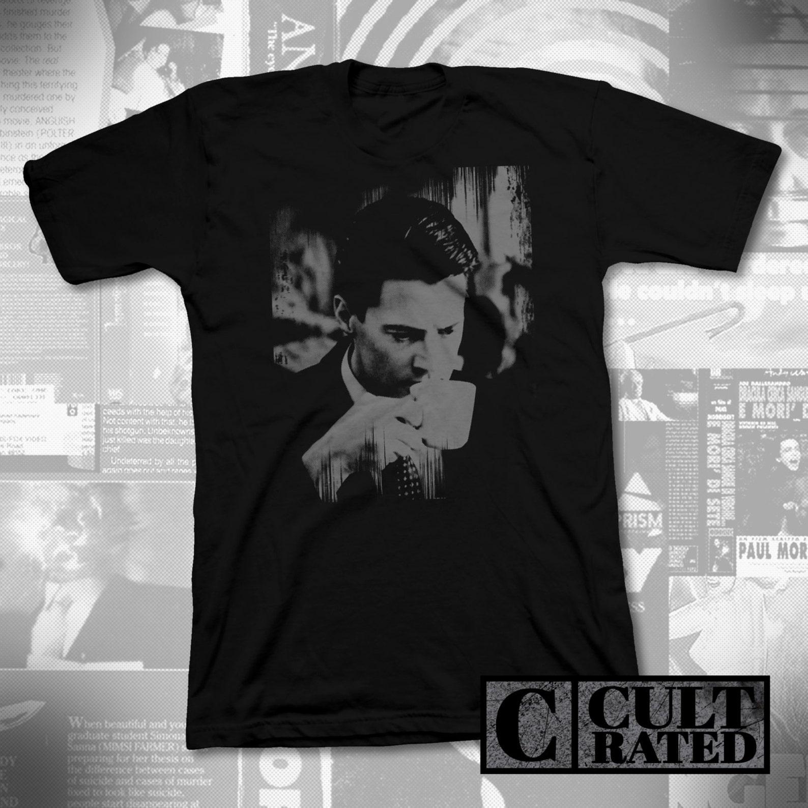 Twin Peaks T-Shirt: Agent Cooper, Hand-Printed Cult Classic S
