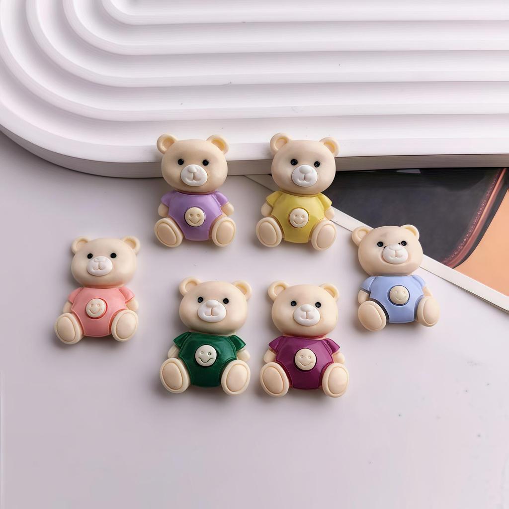 Cartoon Mary Bear Resin Shoe Charms & DIY Accessories