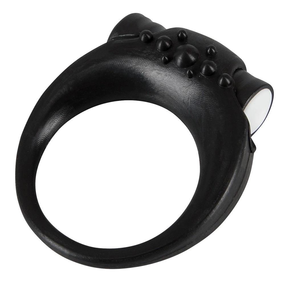 Sweet Smile - Black Penis Ring with Vibro-Bullet