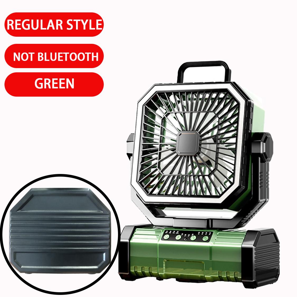 

Portable Outdoor Camping Fan With Bluetooth Speaker And LED Lighting 10000mAh Large Capacity Battery Suitable For Outdoor Campin