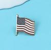 American Flag Cross Star Stripes Brooch - Metal Badge for Clothing and Backpacks