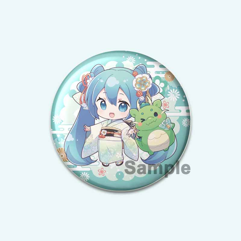 32/44/58mm Hatsune Miku Cartoon Figure Brooches Cosplay  Exquisit Badge for Collar Backpack Hat Accessory Handmade Enamel Pins Decoration