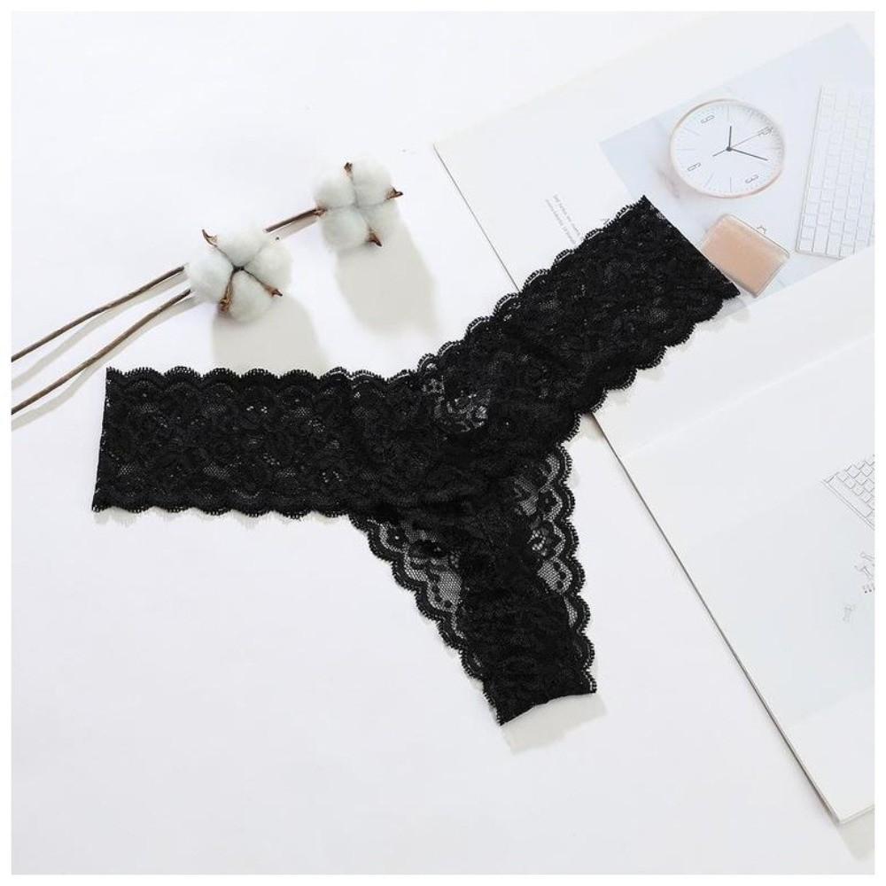Bow Lace Seamless Panties Thong Mesh Lace Briefs Fashion Underwear for Women  Comfortable