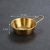 Reisweinschale im japanischen Stil mit goldenem Griff aus Edelstahl 304