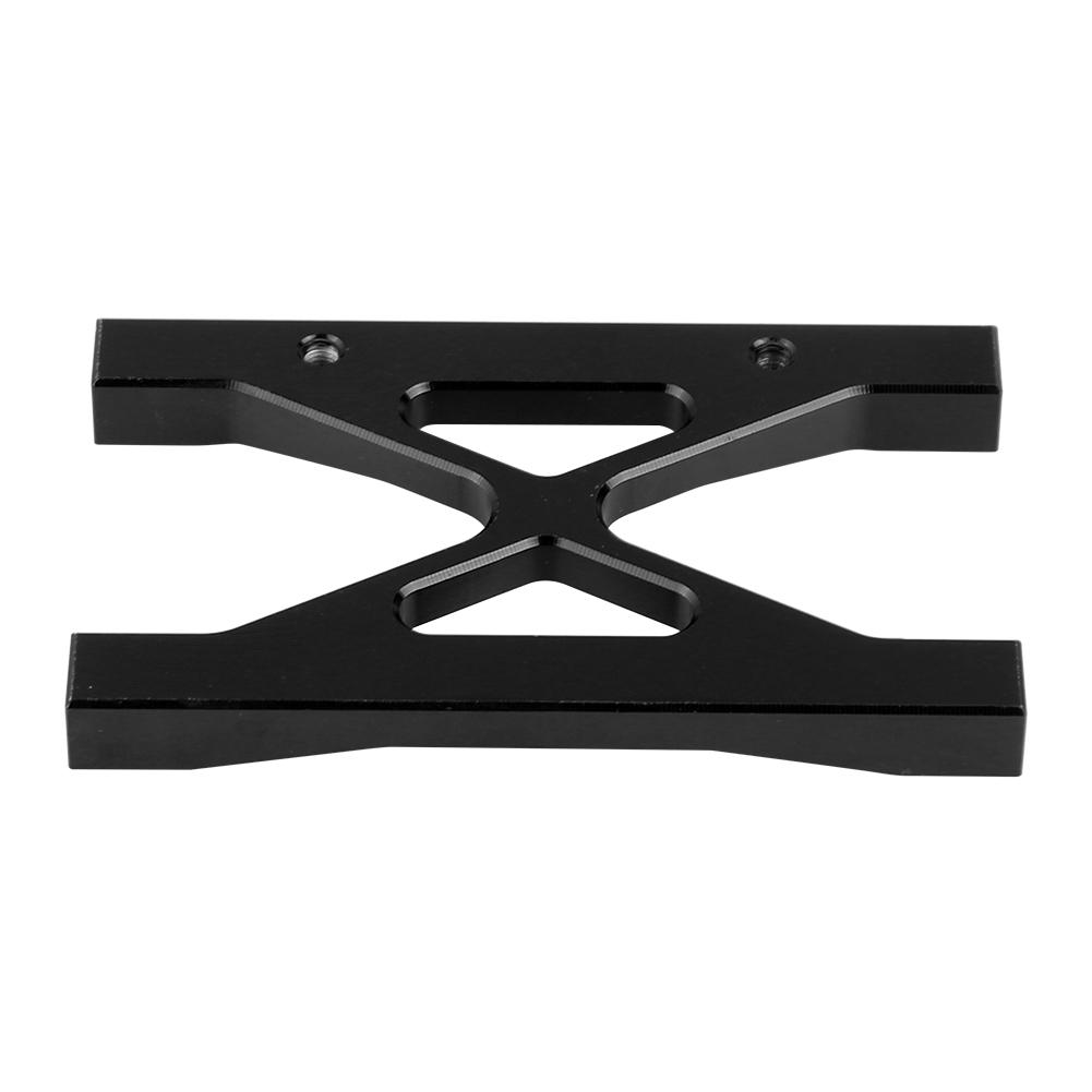 RC Car Aluminum Bumper Frame Brace for Axial SCX10 Electric Remote Control Crawler (Black)