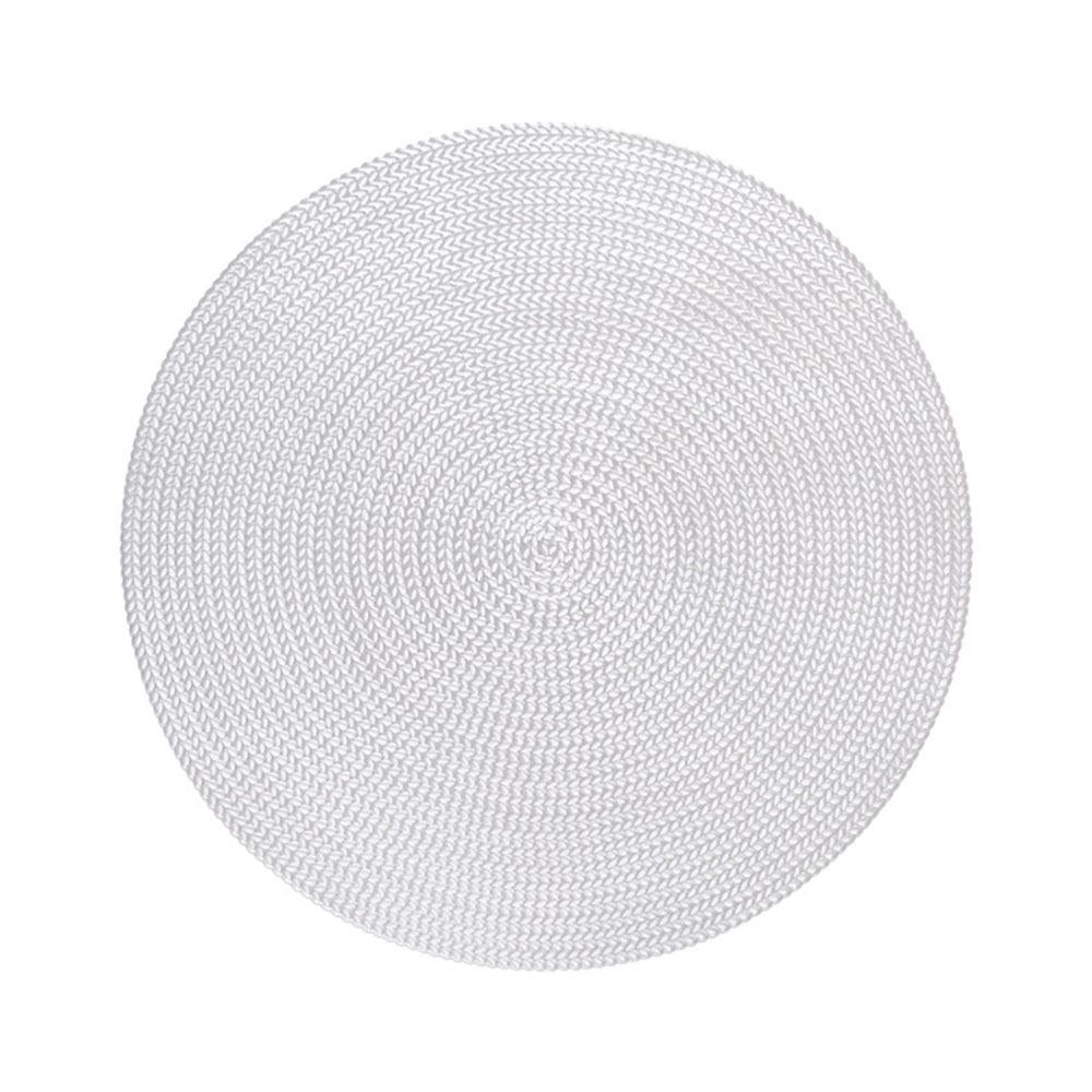 Hochwertige mehrfarbige Tischunterlage rutschfest PVC Wärmeisolierpad Hitzebeständig Runder Esstisch Dekorative Matte Restaurant