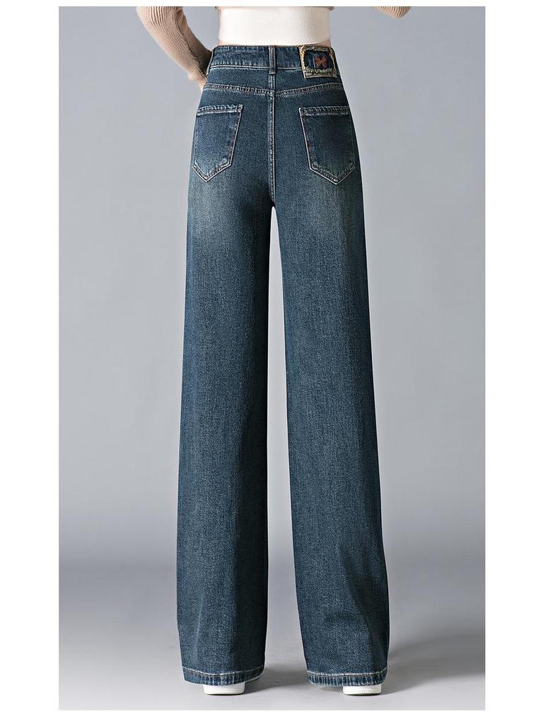 High-Waisted Wide-Leg Women's Pants - Spring Slimming Versatile Casual Wear