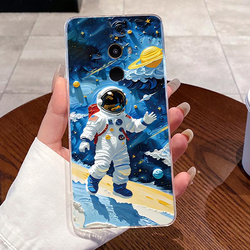 Fundas For Xiaomi Mi Mix 2 Casing Protective Capa Coque Clear Silicone Soft TPU Back Cover Cute Rabbit Cat Dinasaur Phone Case