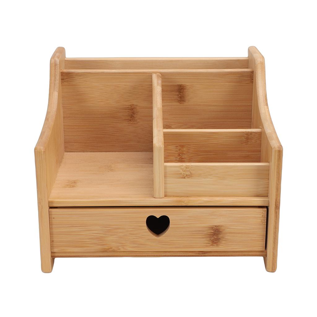 Desk Organizer Multifunctional Tabletop Storage Box with Drawer for Office Home Decor