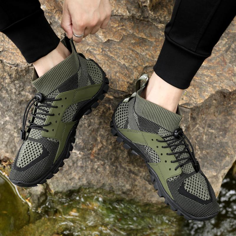 Мужская походная обувь Кроссовки для бега по пересеченной местности Стильные нескользящие — фото 3