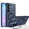 Luxury Matte Clear With Holder Magnetic For Magsafe Case For Samsung Galaxy S26 Ultra S25 FE S24 S23 Ultra Plus Shockproof Cover