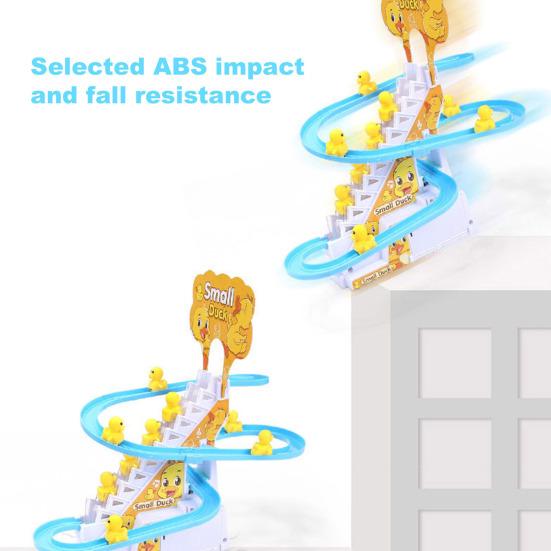 Electric Duck Toys Hand-eyes Coordination Broken-proof Festival Gift Electric Duck Climbing Stairs Toy for Relax