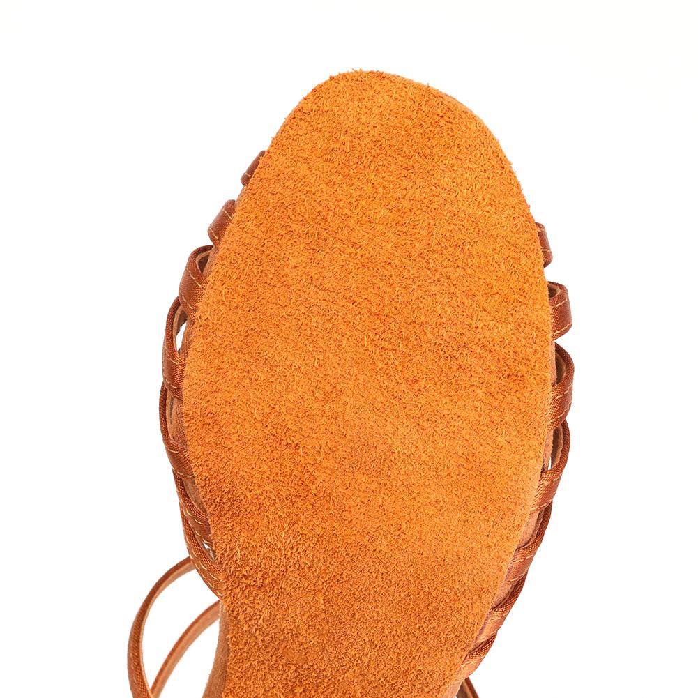 Scarpe da Danza Latina da Donna Tacco Alto 7CM Indoor Salsa Tango Scarpe da Ballo da Sala