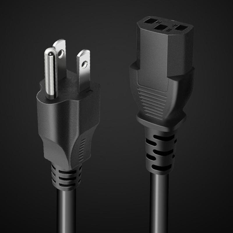 1.5m America Standard Pure Copper Core Replacement Cable AC Power Cord Cable for Rice Cooker Steamer Yogurt Maker