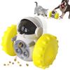 Interactive Pet Food Toy: Robot Car Tumbler for Slow Feeding and Play