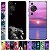 For Huawei P60 Pro Case P 60 Wolf Lion Cat Cartoon TPU Bumper Back Cover for Huawei P60 Pro P60Pro Protect Coque Fundas Shells