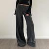 European & American Women's Fashion Low-Waist Woven Wide-Leg Pants - Loose, Slimming, Casual Suit Trousers