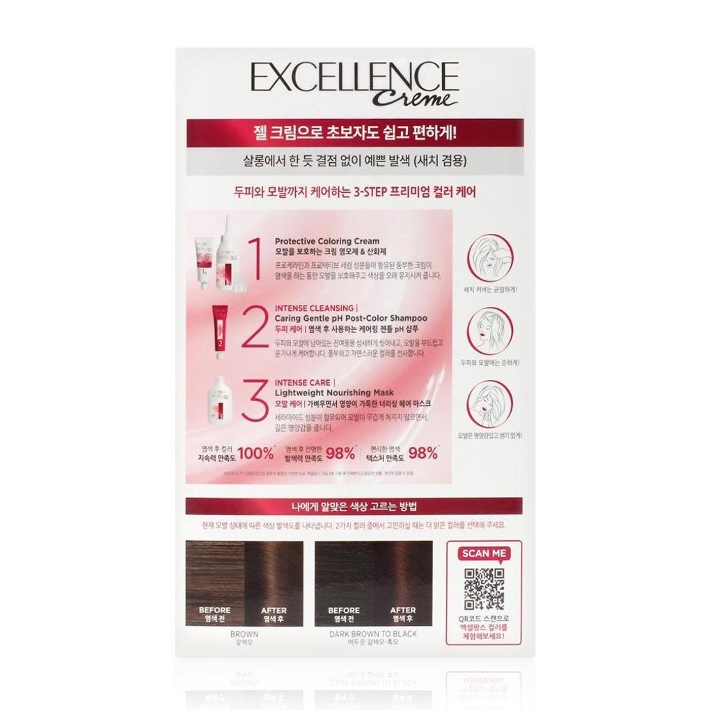 L'Oréal New Excellence Cream Dye 4 (Natural Brown)