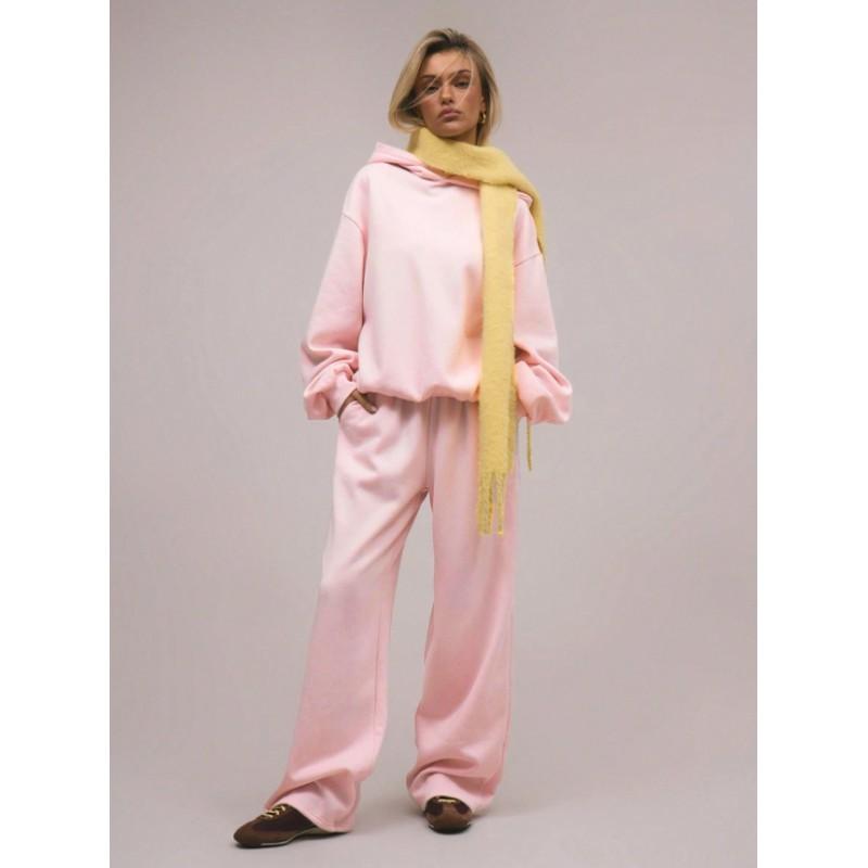 Womens Oversized Hooded Sweatshirt Wide Leg Pants Set Casual Lounge Outfit Winter