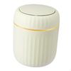 Desktop Small Trash Can Garbage Bin with Lid Modern Wastebasket Mini for Dorm Home Vanity