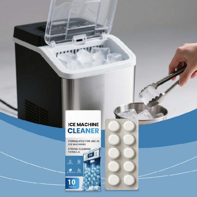 10pcs Ice Machine Descaling Tablets Professional Strength Ice Maker Cleaner For Spotlessly Interior And Clean Ice Making