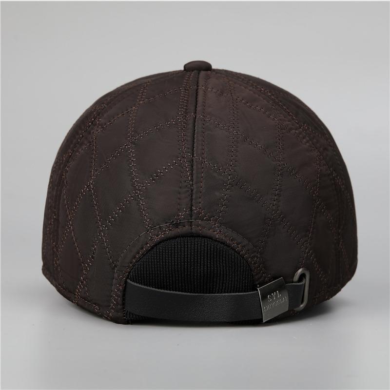 Autumn and Winter Men's Peaked Cap, Warm Ear Protectors, Thickened Outdoor Grandpa Hat, Baseball Cap