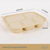 Horned Pansy Corn Starch Divided Disposable Meal Boxes