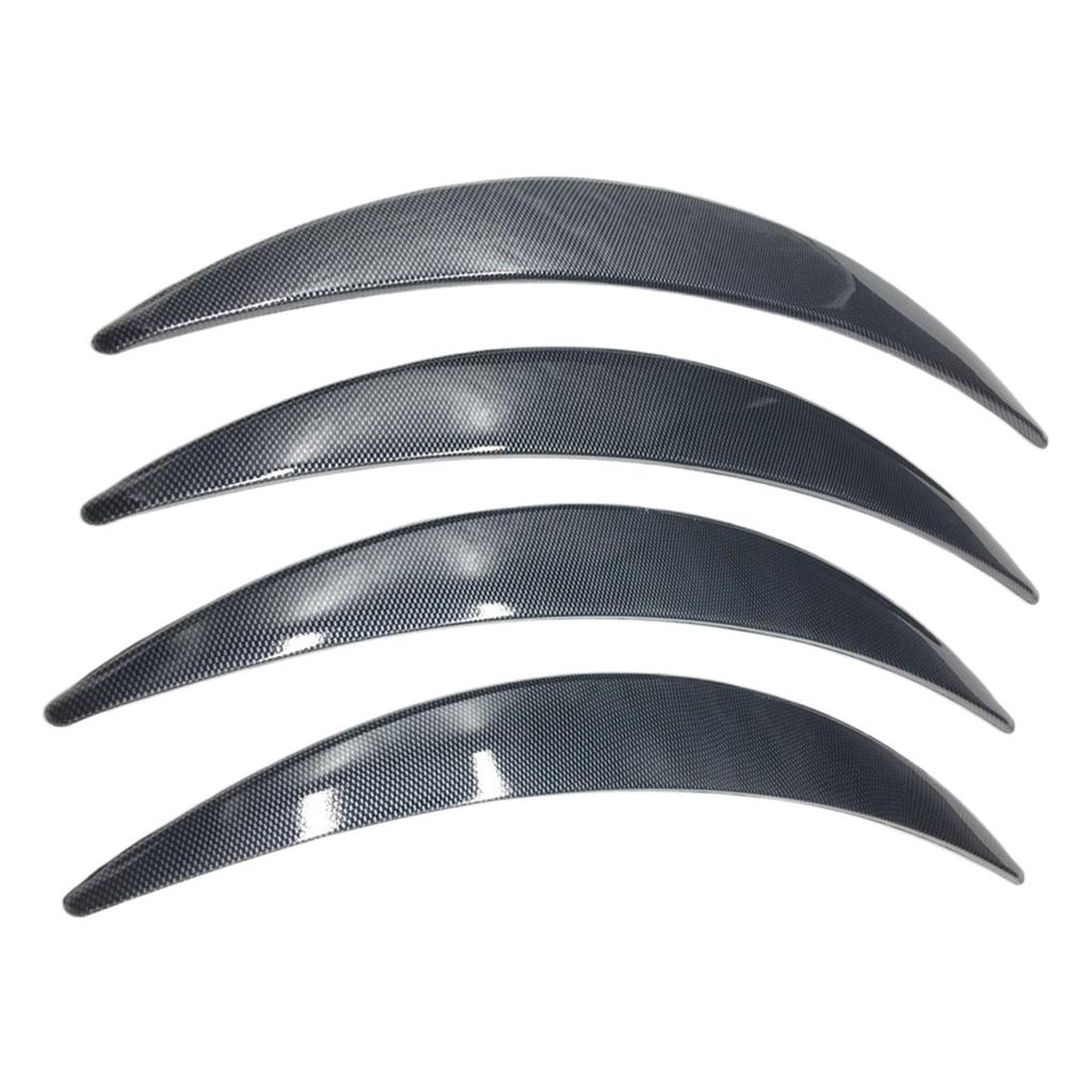 4Pcs Generic Car Wheel Eyebrow Arch Trims Car Wheel Brow Decorative Strip Wheel Eyebrow Protectors for Truck Auto Body Edge