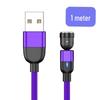 540° Rotating Magnetic Fast Charge Cable, 3-in-1 Blind Suction Design, Bendable for Mobile Gaming