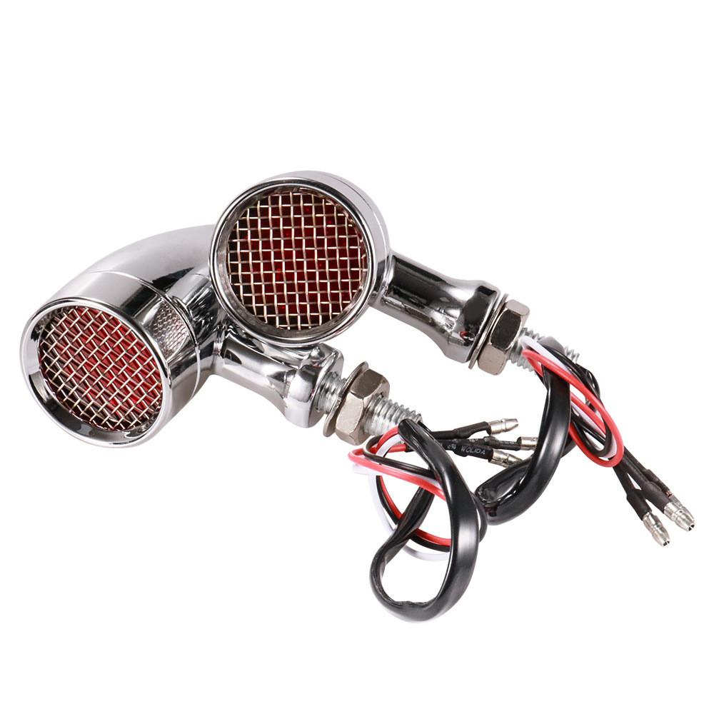 

Винтажные светодиодные указатели поворота в мотоциклетном стиле, сверхяркие 12 В, фары-пули для мотоциклов