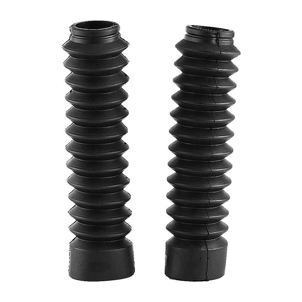 Motorcycle Front Fork Covers 205x42mm 1 Pair Gator Target Boot Shock Damping Dust Cover (Black)