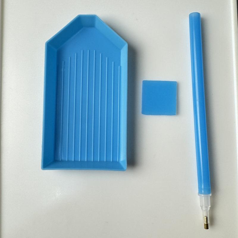 Diamantmalerei DIY Punktbohrplatte & Kreuzstich Werkzeuge Set