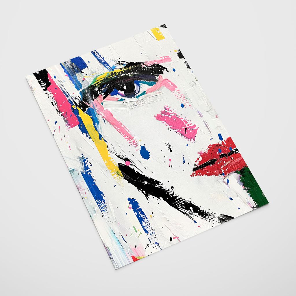 Poster Abstraction Portrait Face