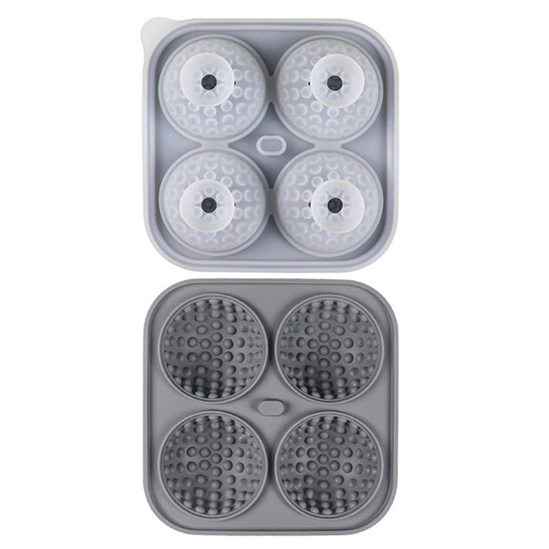 Scatola Stampo per Palline di Ghiaccio da Golf Calcio Silicone Griglia Ghiaccio per Pub Bar Cocktail Feste in Casa