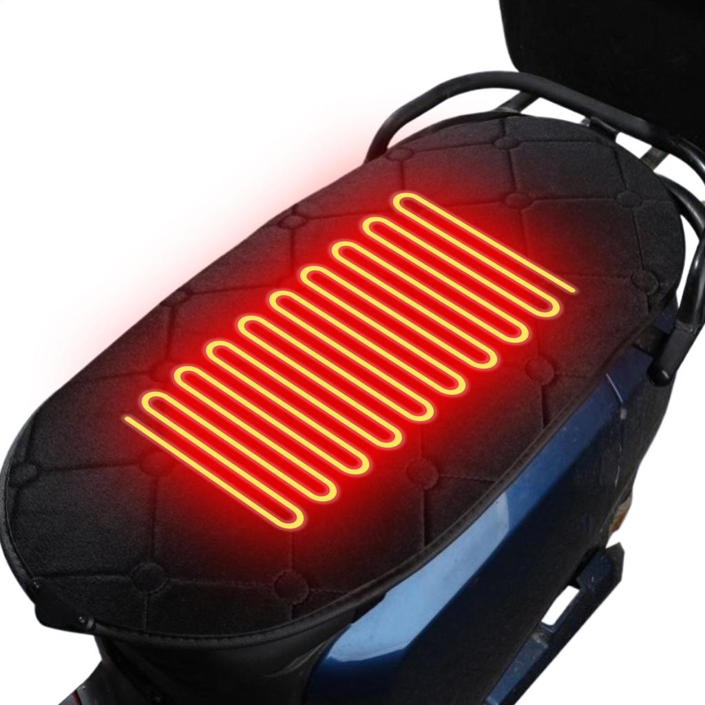 5V 7W Motorcycle Seat Warming Pad Winter Scooter Heating Pad USB Motorcycle Heated Seat Cushion for Snowmobile Dirt Bike ATV