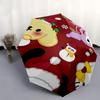 1 Stück Weihnachts-Edition Automatik Auf-Zu-Schirm - Tragbares Dreifach faltbares Design mit 8-Speichen-Eisenrahmen, Perfekt für den Außenbereich, Festliches Geschenk geeignet für F