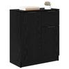 Sideboard in Black Oak Look 60 x 30 x 70 cm Engineered Wood