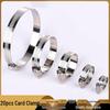 19-29mm Adjustable Stainless Steel Hose Clamp Set - 20pcs
