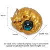 Color-Changing Wealth-Attracting Pixiu Tea Pet - Handmade Resin Craft Feng Shui Home Decor Mini KungFu Tea Table AccessoriesGift