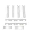 Fishing Rod Holder Bracket 4 Tubes Linked Waterproofing Fishing Rod Holder for Ships Yachts White