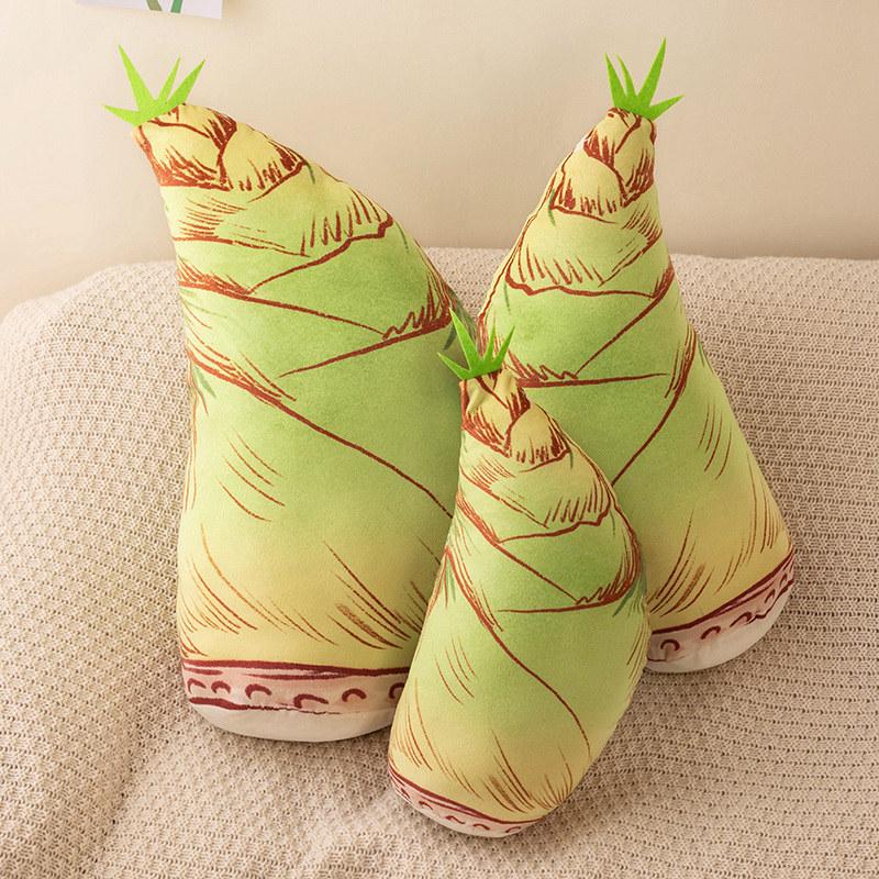 Creative Bamboo Shoot Throw Pillow Plush Toy Doll Home Sofa Pillow Cushion Girl Sleeping Soothing Doll
