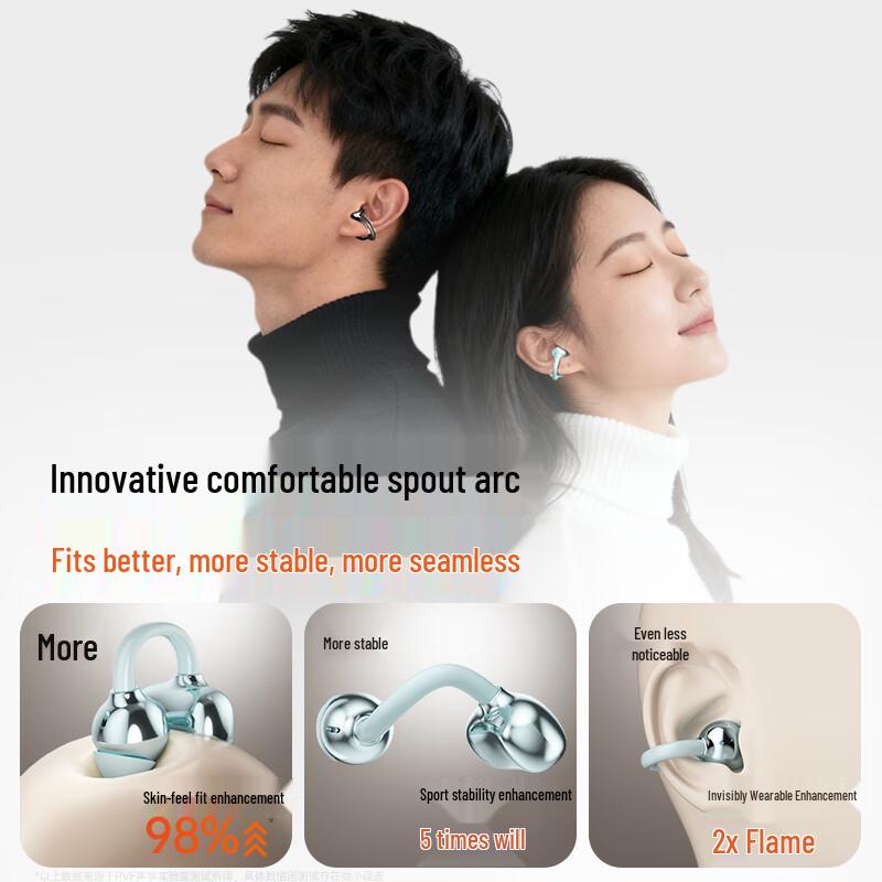 PVF P06 Pro Open-Ear Ear-Clip Sports Bluetooth Headphones