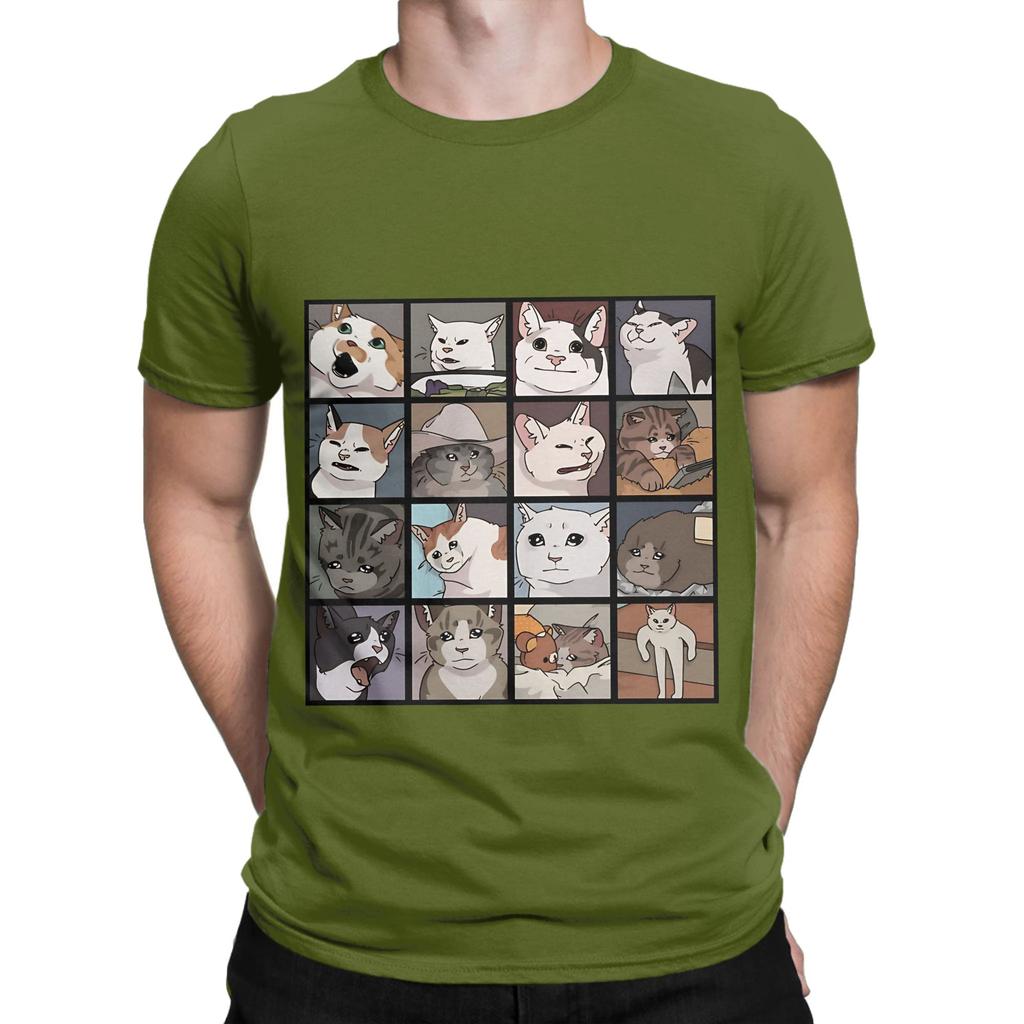 Meme Cats Novelty 100 Cotton TShirt Meme Tees Tops For Unisex